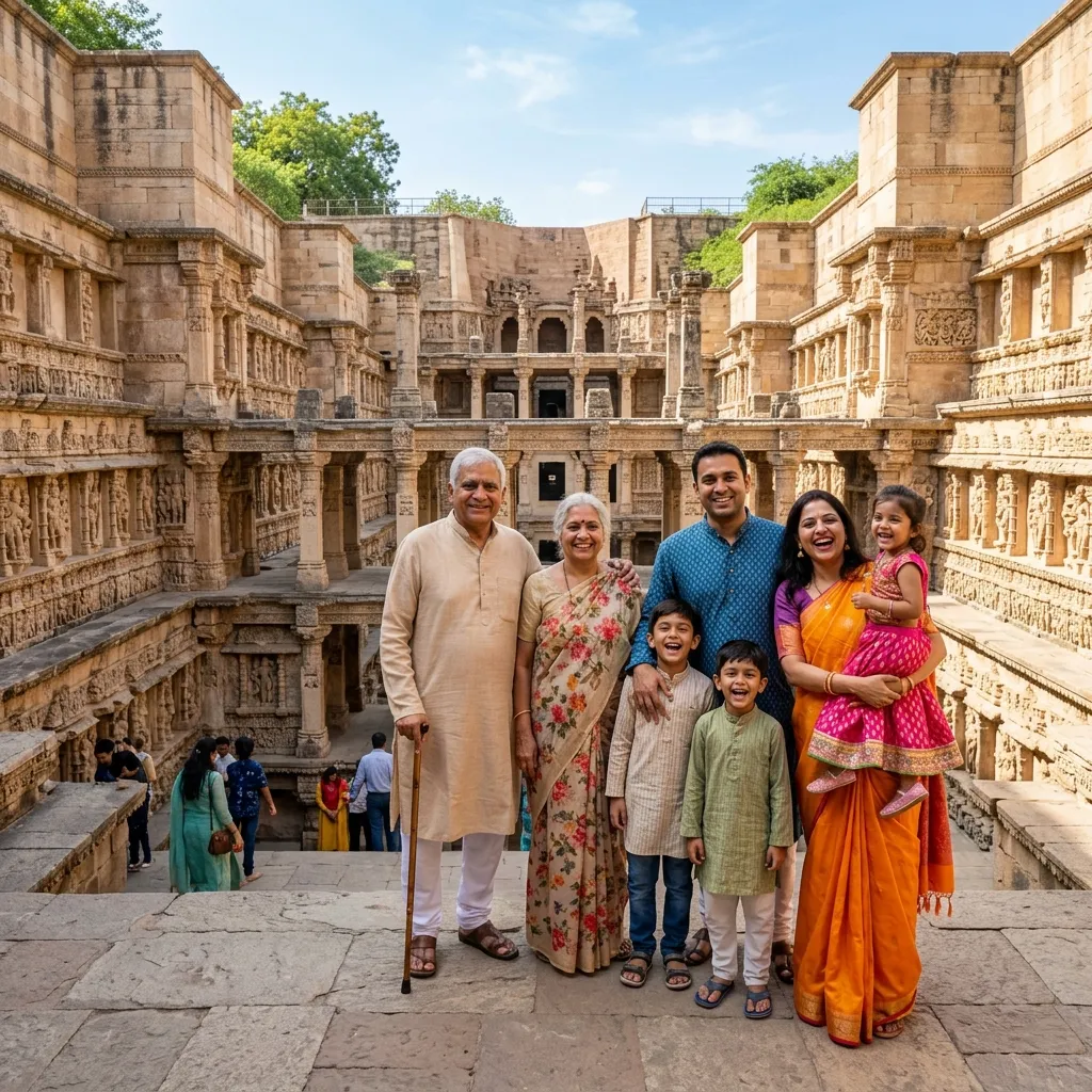 Prajapati Family visiting temples in Gujarat